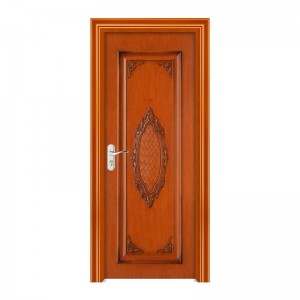 2021 Chiny pojedyncze drzwi drewniane z inteligentnymi drzwiami zabezpieczającymi w malowaniu chaina