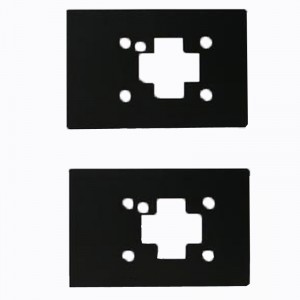 Płyta izolacyjna z poliwęglanu trudnopalnego Płyta izolacyjna GE-EFR95 Czarna ognioodporna uszczelka izolacyjna