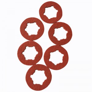 Okrągły szybki papier odporny na wysokie temperatury, odporny na ogień czerwony szybki papier, papier do izolacji elektrycznej