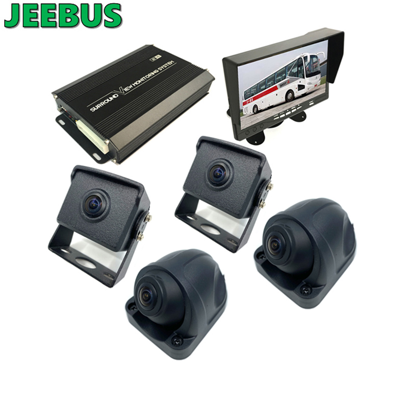 Supper HD 3D Car 360 stopniowy system monitorowania widoku z lotu ptaka Kamera 4 * 180 stopni do wspomagania bezpieczeństwa w prowadzeniu ciężarówek
