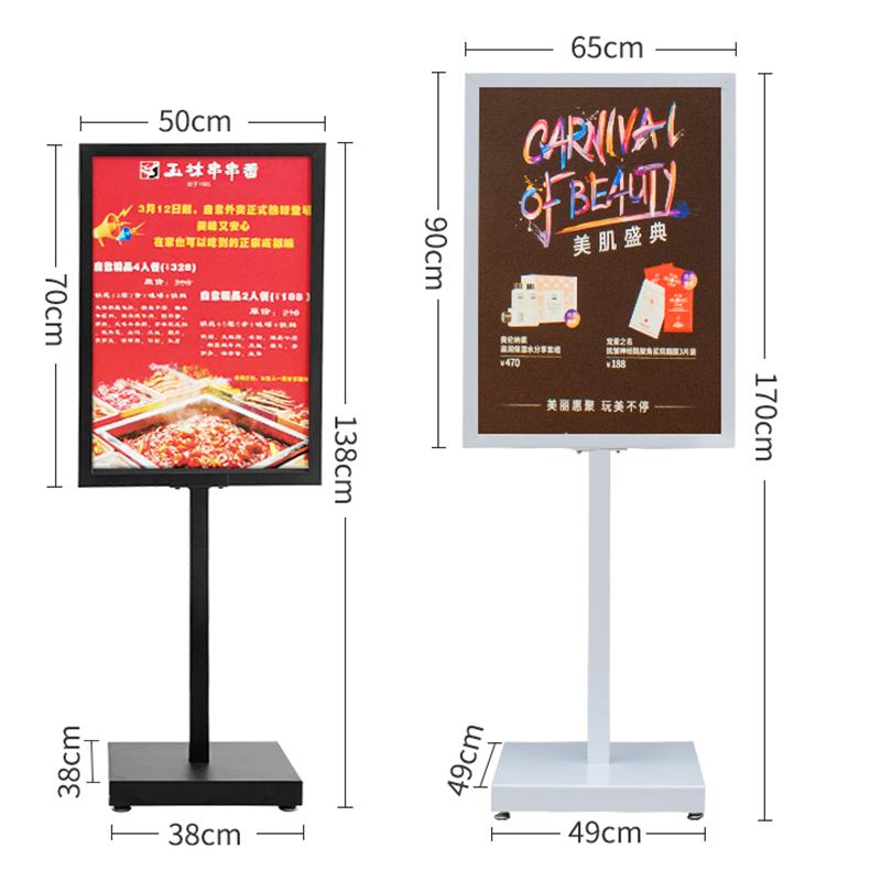 TMJ POP043 Dostawcy z Chin wysokiej jakości Zewnętrzna dwustronna plastikowa tablica plakatowa A-Frame Chodnikowy stojak na znak