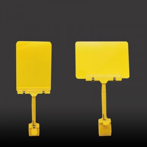 TMJ POP 038 przezroczysty pasek samoprzylepny plastikowy klips na tabliczce znamionowej A6 półka sklepowa akrylowy uchwyt na znak 11X14 akrylowy uchwyt na etykiety