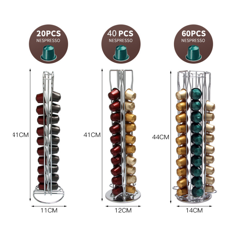 TMJ PP-583 Dostawa hurtowa Nepresso Coffee Capsule Holder Display Rack
