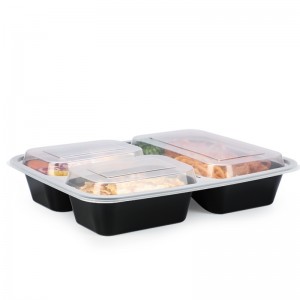 Ekologiczne opakowania żywności owoce i warzywa wynoszą jednorazowy pojemnik na żywność z tworzyw sztucznych