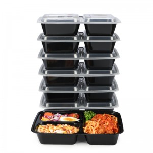 Ekologiczne opakowania żywności owoce i warzywa wynoszą jednorazowy pojemnik na żywność z tworzyw sztucznych