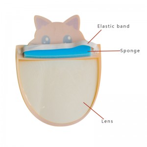 Ochronna osłona twarzy Osłona twarzy Osłona twarzy Osłona twarzy Elastyczna osłona twarzy Przezroczysta dla dzieci