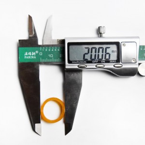 Dostosowany przez producenta 08 * 2 żółty, przezroczysty pierścień do opasywania kabli danych, odporny na starzenie, odporny na wysokie temperatury i nierozerwalny pasek gumowy