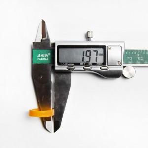 Dostosowany przez producenta 08 * 2 żółty, przezroczysty pierścień do opasywania kabli danych, odporny na starzenie, odporny na wysokie temperatury i nierozerwalny pasek gumowy