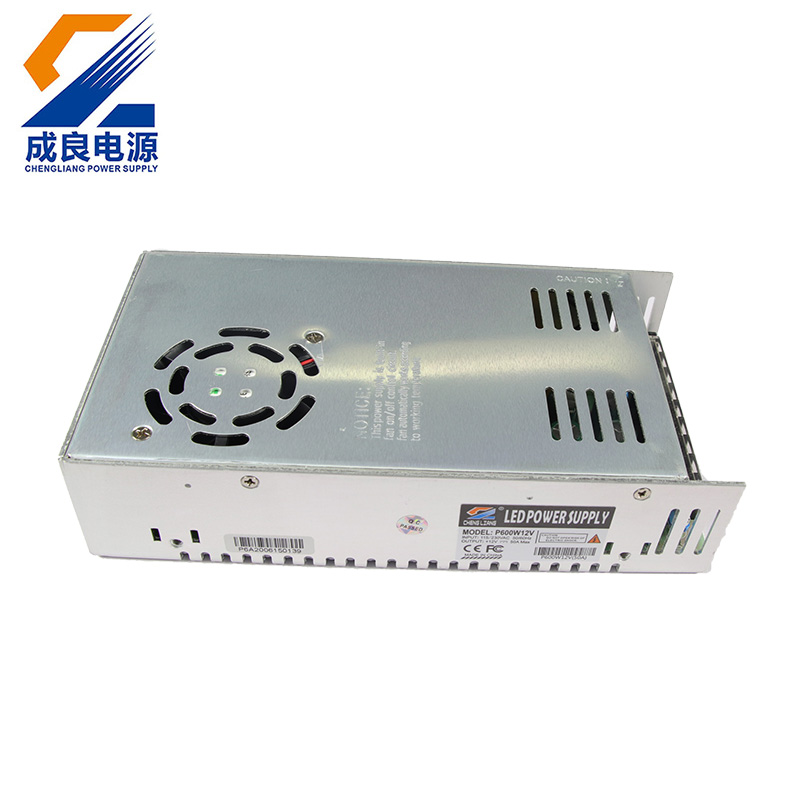 Transformator LED 12V 50A 600W Zasilacz LED do świateł taśmowych Silnik krokowy kamery CCTV