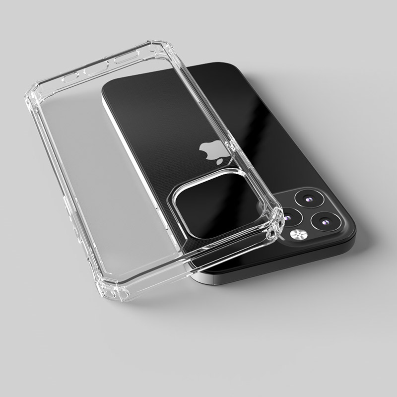 Dla etui na iphone'a 12, gorąca sals 2mm odporna na wstrząsy zbroja przezroczysta przezroczysta obudowa z tpu na telefon iphone se do 11 12 pro max 2020 etui miękkie