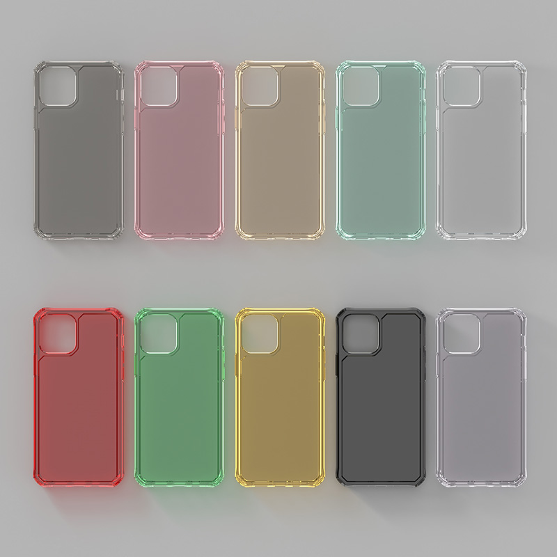 Dla etui na iphone'a 12, gorąca sals 2mm odporna na wstrząsy zbroja przezroczysta przezroczysta obudowa z tpu na telefon iphone se do 11 12 pro max 2020 etui miękkie