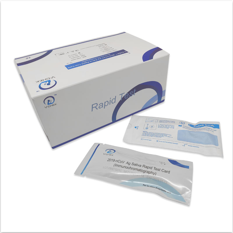 The V-CHEKnic wspólnego;2019-nCoV Ag Rapid Test Kit (immunochromatografia)