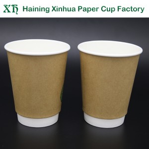 Kubek papierowy do kawy z pojedynczą podwójną ścianką