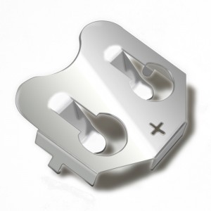 Metalowa płytka CR2032 z brązuniklowego Styk baterii 2032 Uchwyt baterii do płytki drukowanej