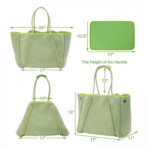 Dostosowane Drukowanie Wysokiej Jakości Neoprenowy Lunch Torba Torba Outdoor Piknik Izolowany Chłodnica Lunch Neopren Carry Torba