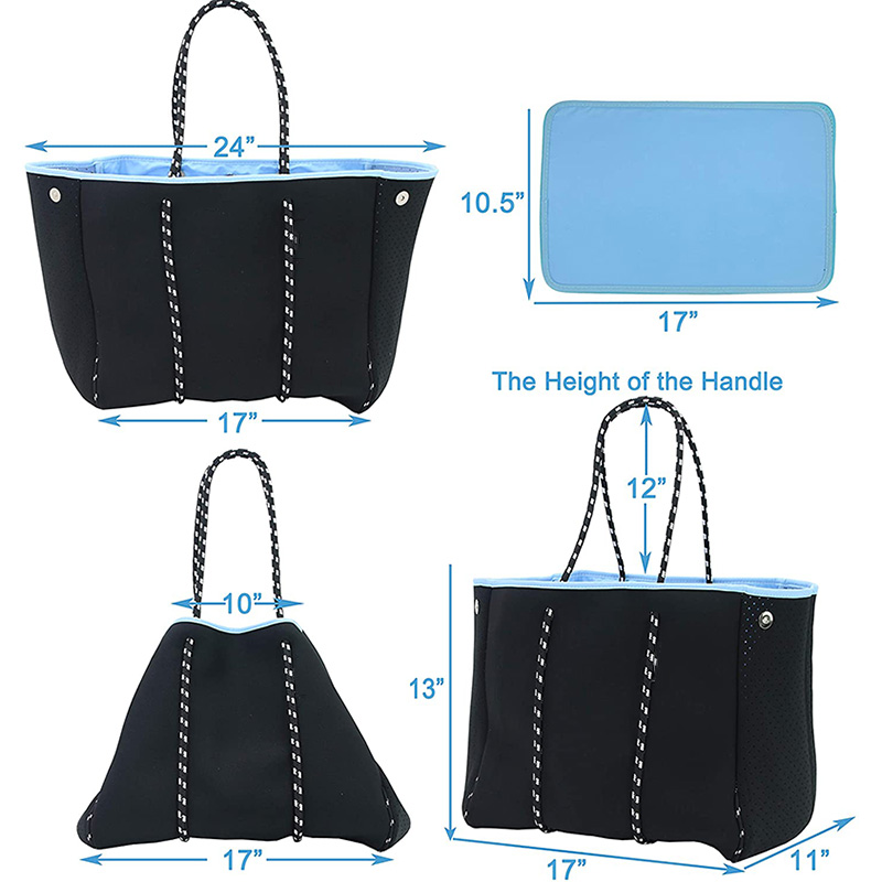 Moda Design Wielofunkcyjny Trendy Neoprenu Plaża Tote Torba Kobiety Torba Tote Cross Body Torba Na Ramię Duża Zakupy Torba Neoprenowa