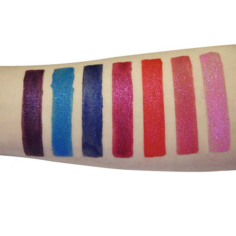 Blask cieczy szminka diamentowa wodoodporna metaliczny lipgloss