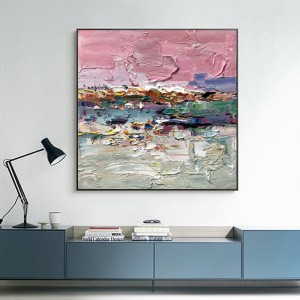 Ramkana płótnie Nowy projekt Ręcznie malowane Home Decor Photo Picture Piętro Malowanie