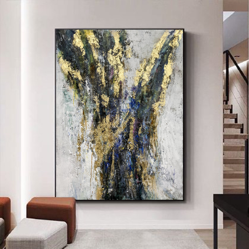 Nowoczesne abstrakcyjne malarstwo akrylowe malarstwo Cuadros Abstractsna płótnie Wall Art for Home Decor