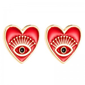 Amazon Transgraniczna Szkwizywanie Kolczyki Kobiet Europejska I Amerykańska Moda Biżuteria Angel Eyes Kolczyki Miedź Ins Kształtne kolczyki