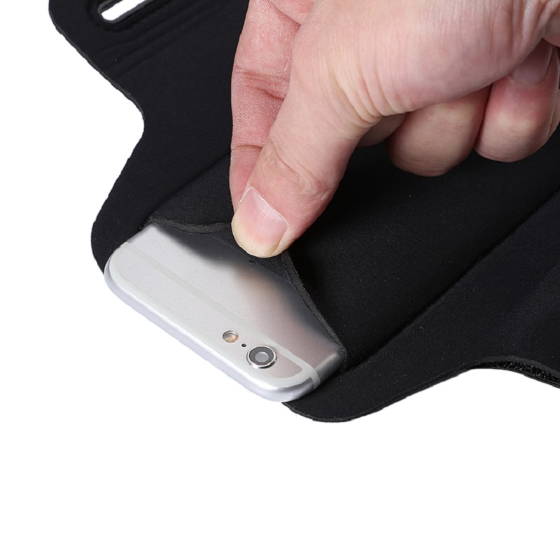 Bezpłatna próbka może być dostosowana do biegania LED Light Black Armband Phone Telefon komórkowy