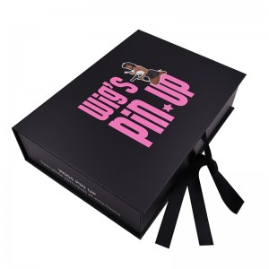 Wiązki do włosów Pudełko przedłużające Torby przedłużające z satynową ludzką splotu do przechowywania włosów z zamknięciem wstążki do akcesoriów peruki