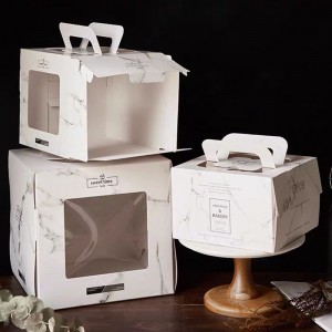 Niestandardowe pudełkona ciasto urodzinowe składane pudełko pakowaniana jedzenie