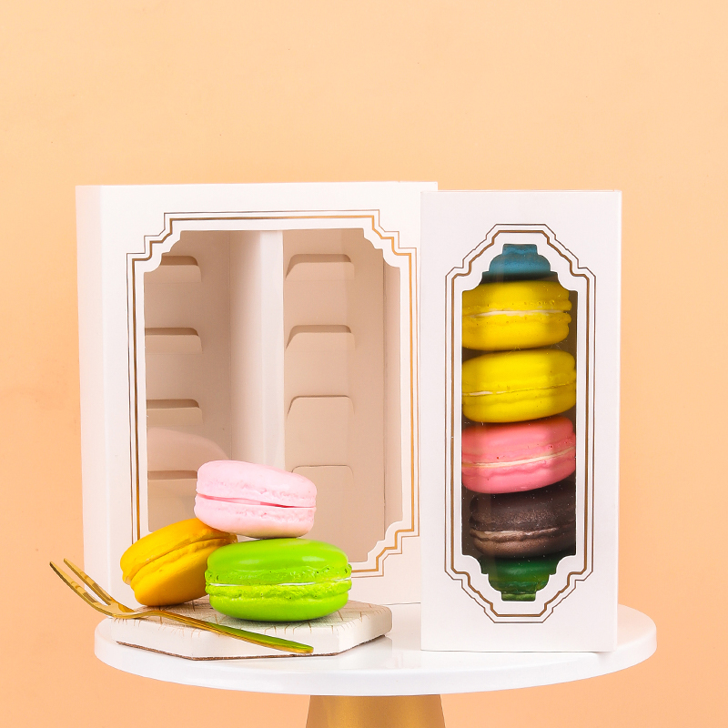 Recyklingu Szuflady Typ pudełka Do przechowywania Pudełko Białe Macaron Paper Box