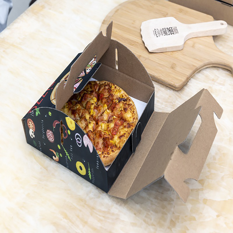 Custom Różne Rozmiar Przenośne Drukowanie Pizza Pudełko Opakowania wielokrotnego użytku Rozbudowany Pizza Pudełko