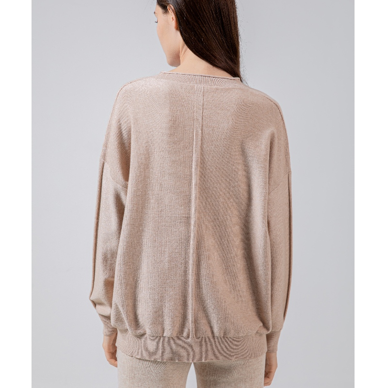 Modny trend Dorywczo Joker Foundation Dzianiny Small U Collar Single Top 68035