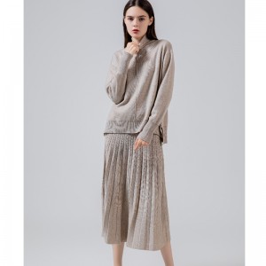 Trendy mody Casual Wszechstronny Powietrza Plisowany spódnica Zestaw dwóch sztuk 69022