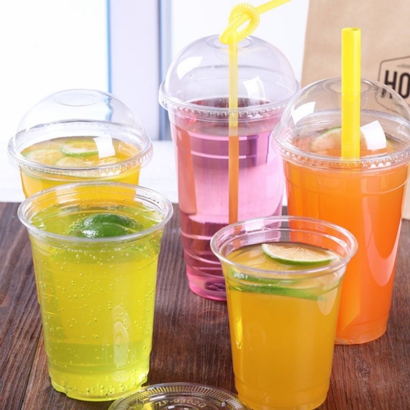 Biodegradowalny kompostowalny plastikowy kubek z pokrywką