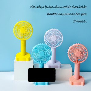 Hurtownie Dostosowane 2021 Multi-Color Składany Outdoor Mobile Cooling Handheld USB Air Cooler Coller Akumulator Mini Fan