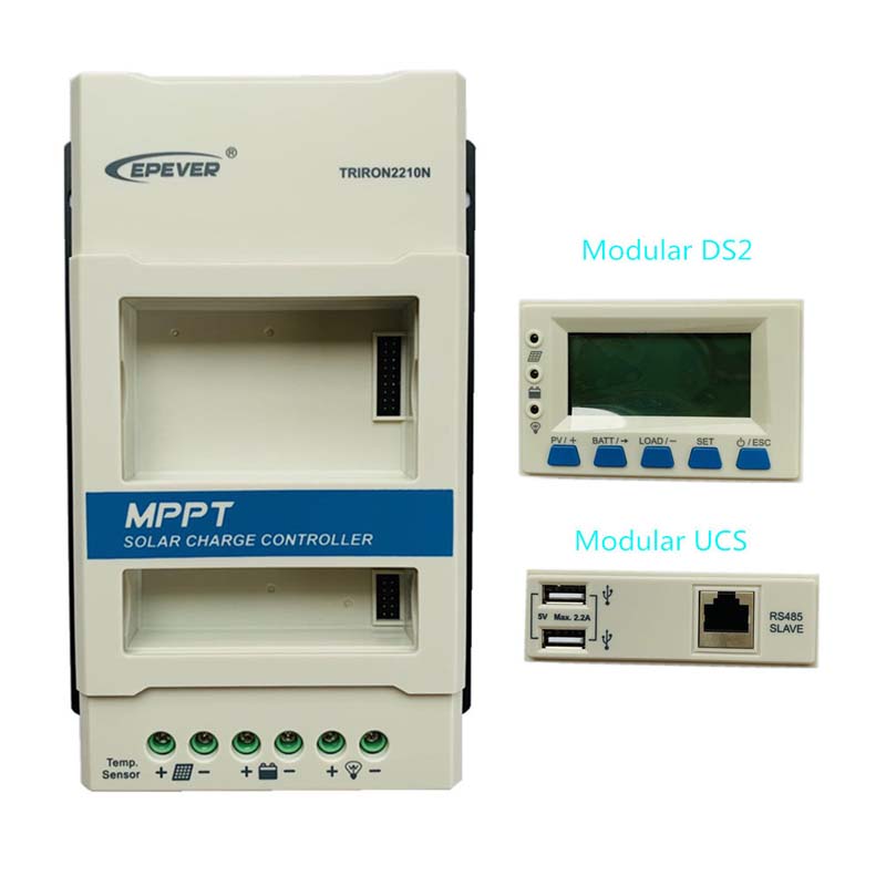 Epen 40a TRION4215N Modułowy MPPT sterownik ładowania słonecznego 12V24VDC Max.150 V Wejście LCD Display Panel Regulator Regulator