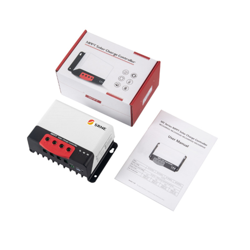 Srne MC MPPT 20A 30A 40A 50A Solar Off-Grid Charge Controller 12 V N24 V AUTO MAX 100V Bluetooth Wyświetlacz Solarny Regulator baterii