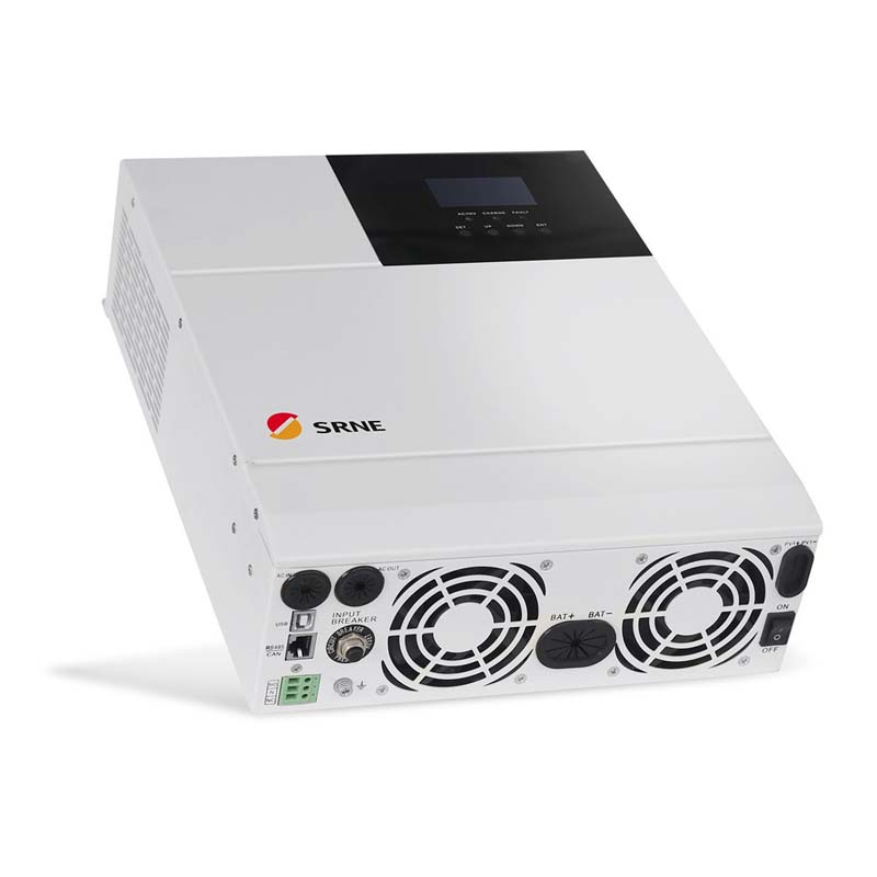 SRNE MPPT MAX 5000W Hybrid Hybrid Inverter 80A Pure Sine Wave Falownik 48V 220 V PV Ładunek 145V 50Hz 60 Hz Auto LCD