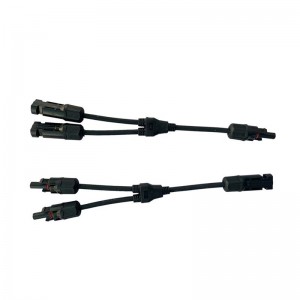 Złącze fotowoltaiczne słoneczne Y Typ 2 Oddział One do dwóch kombinarnych wodoodpornych męskich i żeńskich złącza kabla panelu słonecznego