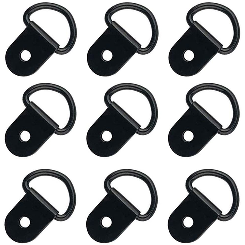 D-ring Tie Downs, D-Pierścionki kotwiący pierścień mocujący dla ładunkówna przyczepach Ciężarówki RV Campers Vans ATV SUV Łodzie Motocykle Etm Pojazdy Heavy Duty Wlot Pierścień z uchwytem montażowym