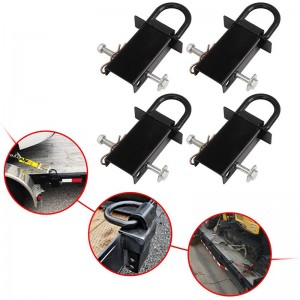 Heavy Duty Wymienny D-Ring Stack Pocket Down do przyczep użytkowymi i platforma z kołkami zaczepów