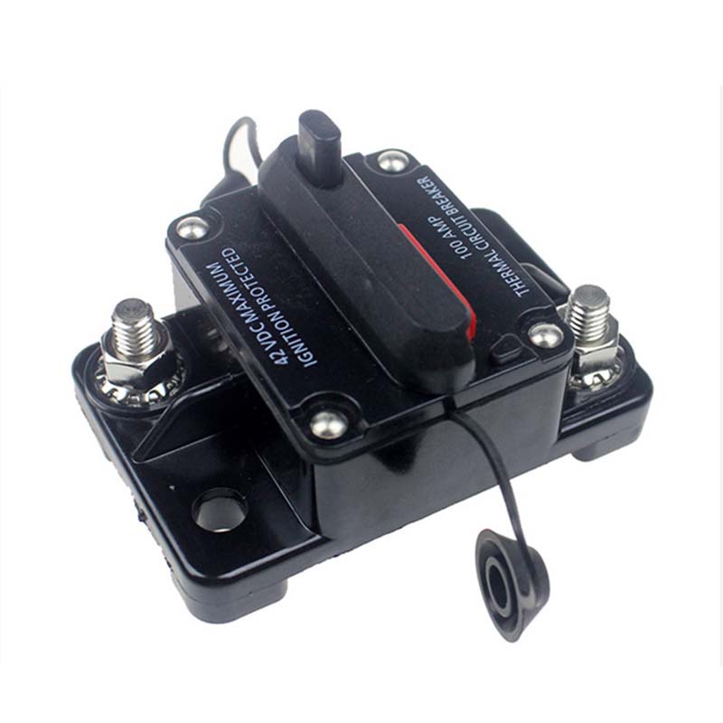 12V 24VDC 60A 80A 100A 150A 200A 250A 300A Czarny Kolor Strona główna Układ Słoneczny Wodoodporny wyłącznik wyłącznik Resetuj Fuse