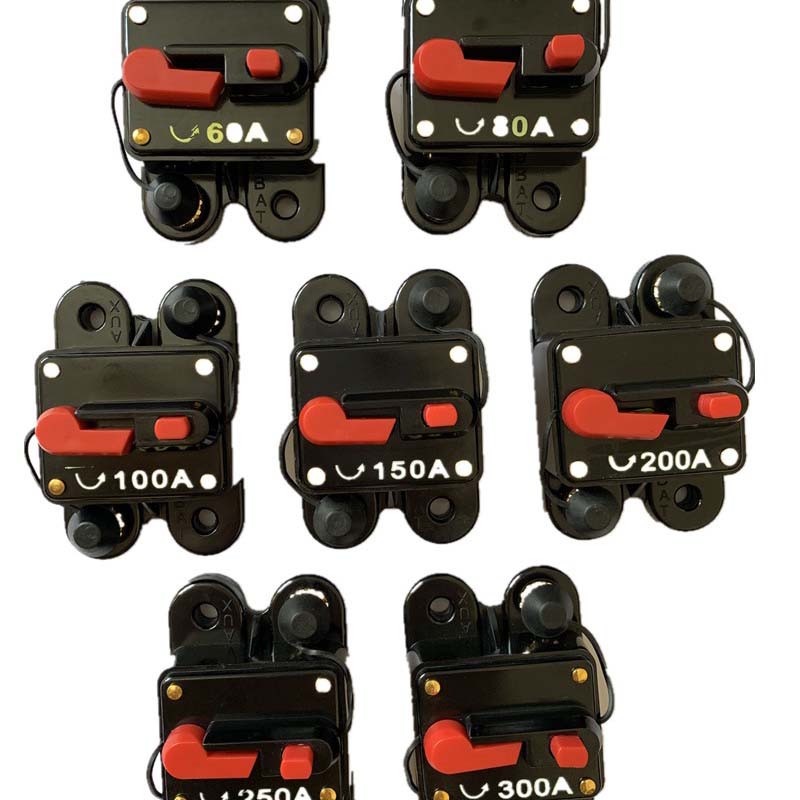 12 V 24VDC Auto Car Bike Circuit Breaker Resetowanie falownika 60A 80A 100A 150A 200A 250A 300A Home Solar Układ wodoodporny