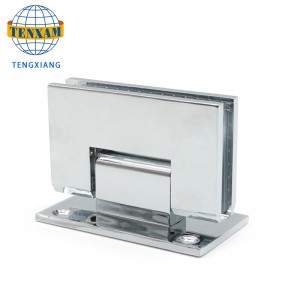 Wysokiej jakości precyzja odlewana grubość stopu cynku 304 ścięte łazienki 90 stopni szklane klip do drzwi