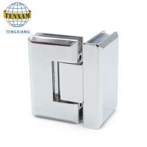 90 stopni Pokaż szklany zawias drzwiowy Zacisk łazienkowy ze stalinierdzewnej