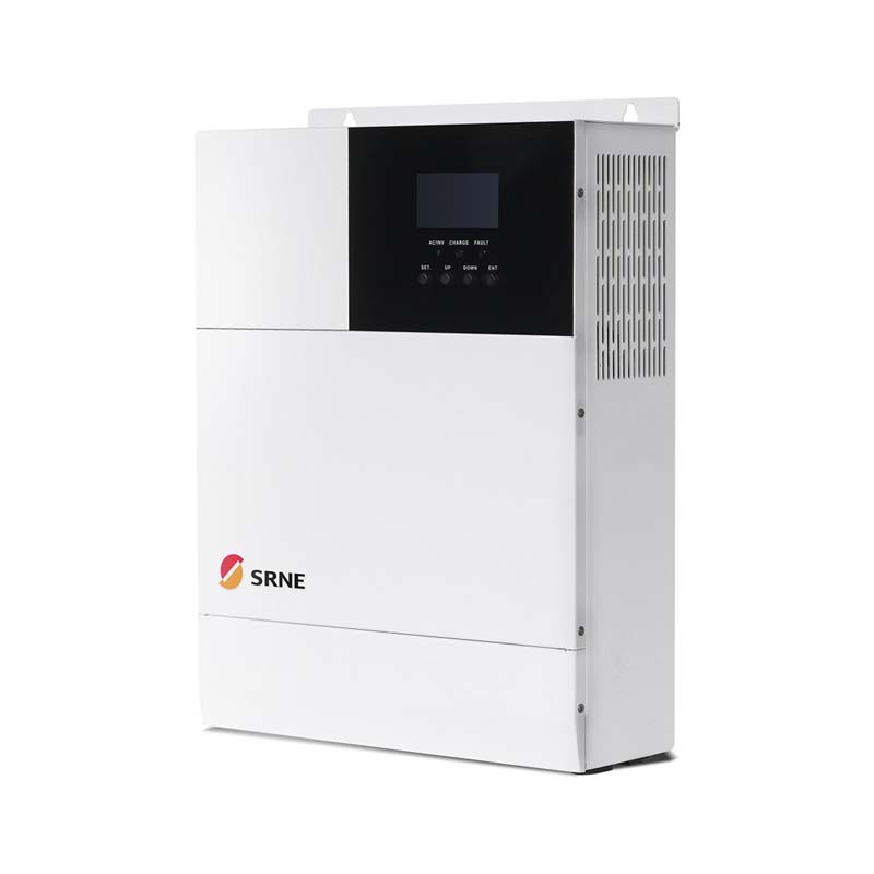 SRNE MPPT MAX 5000W Hybrid Hybrid Inverter 80A Pure Sine Wave Falownik 48V 220 V PV Ładunek 145V 50Hz 60 Hz Auto LCD