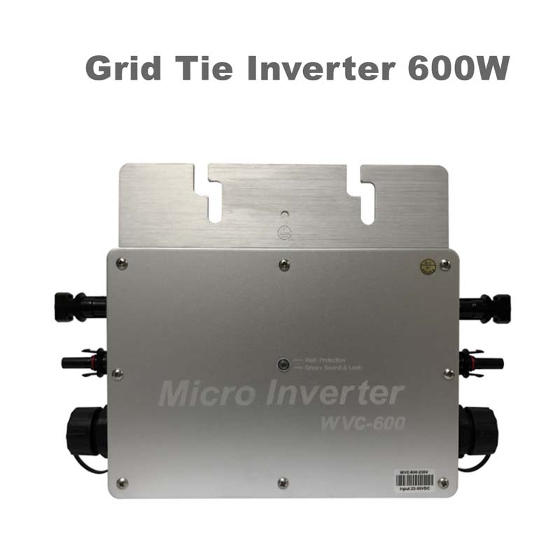 600W PURE SINE SINE WAVE TOW Falownik Wodoodporny IP65 Micro falownik 22-50VDC 190-260VAC do Solar MPPT