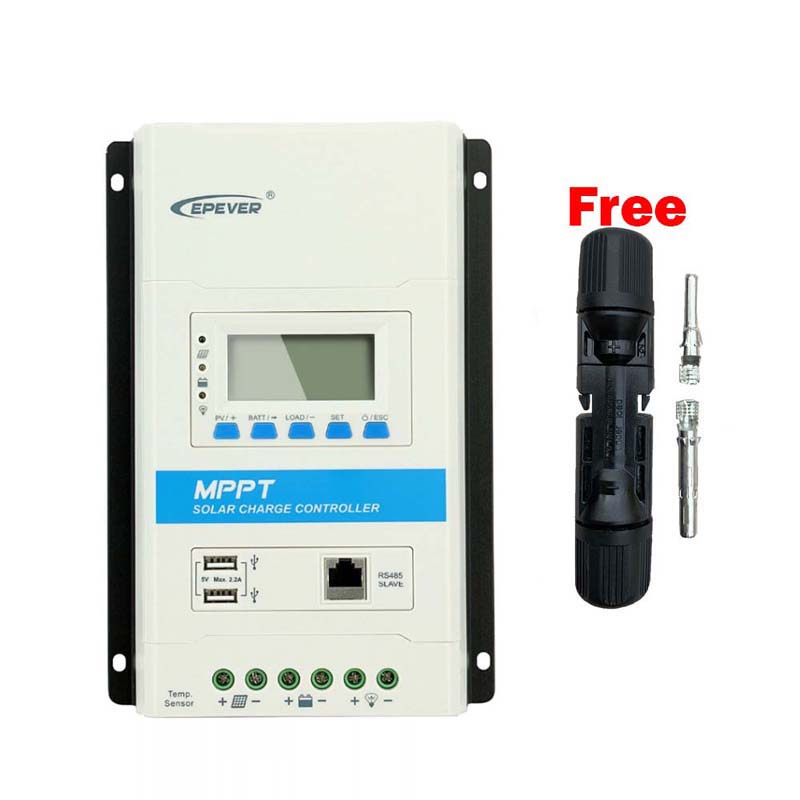 Epen 40a 30A 20a 10a Modułowy MPPT Solar Charge Controller 12V24VDC max.100 V Wejście PV Wejście LCD Panele Regulator regulatora