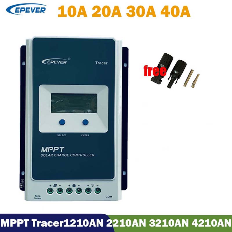 Epen MPPT Tracer 12 V 24 V 40A 30A 20A 10A Regulator regulatora regulatora regulatora LCD dla baterii litowej kwasu