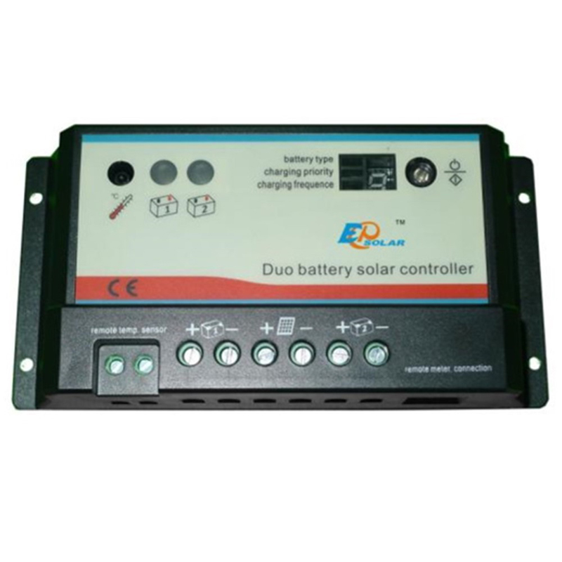 Epen Dual Bateria Słoneczna regulator ładowania Słoneczna 10A20A Regulator duo-baterii z zdalnym miernikiem LCD MT-1 Epsolar EPIPDB-COM