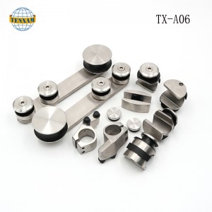 Szklane drzwi przesuwne układy przesuwne Wiszące koła przesuwne ze stalinierdzewnej