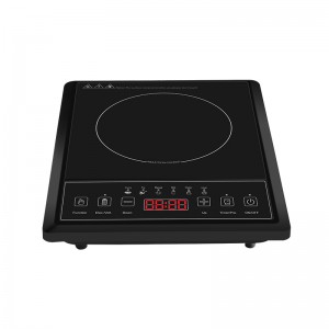 A13 Pojedynczy indukcja indukcyjna Cook Ultra-cienkie płyty indukcyjne, 8-poziomowa zasilanie i regulacja temperatury z czarnym polerowanym szklanym panelu